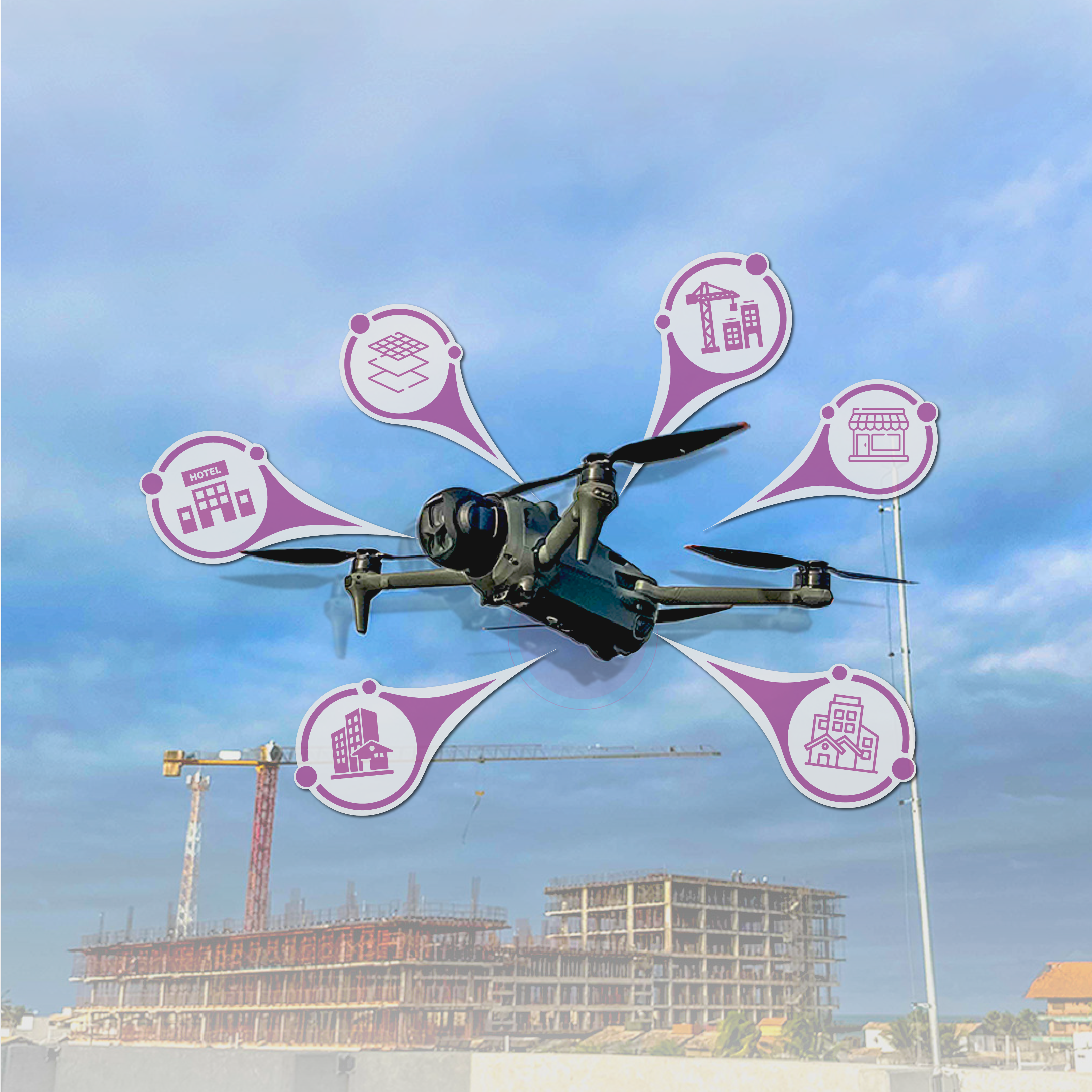 Servi&ccedil;os com Drone