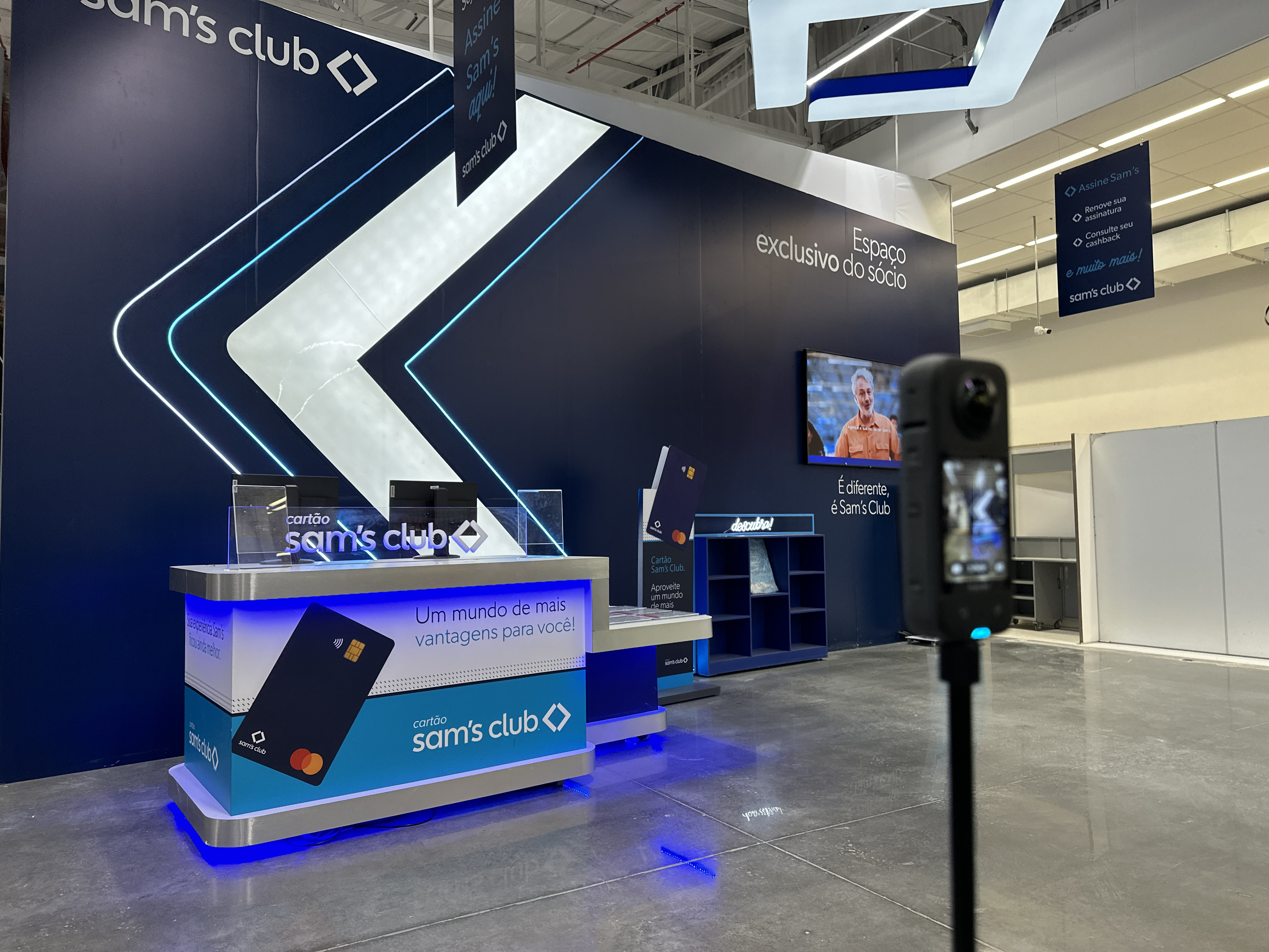 C&acirc;mera 360 Tecnolabs captando ambiente